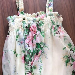 Bubble Hem Floral Dress